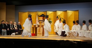 京都上七軒歌舞練場で開催の天拝式